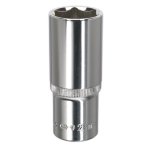 Sealey Premier Fully Polished Deep Socket 1/2"Sq Drive 24mm