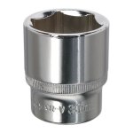 Sealey Premier Fully Polished Socket 1/2"Sq Drive 30mm