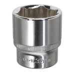 Sealey Premier Fully Polished Socket 1/2"Sq Drive 32mm