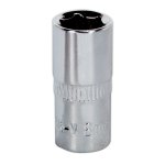 Sealey Premier Fully Polished Socket 1/4"Sq Drive 8mm