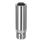 Sealey Premier Fully Polished Deep Socket 1/4"Sq Drive 11mm