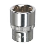 Sealey Premier Fully Polished Socket 1/4"Sq Drive 14mm