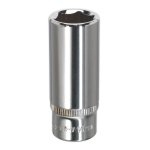 Sealey Premier Fully Polished Deep Socket 1/4"Sq Drive 14mm