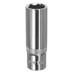 Sealey Premier Fully Polished Deep Socket 3/8"Sq Drive 14mm