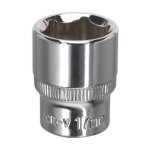 Sealey Premier Fully Polished Socket 3/8"Sq Drive 17mm