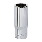 Sealey Premier Fully Polished Deep Socket 3/8"Sq Drive 18mm