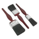 Sealey Pure Bristle Paint Brush Set 3pc