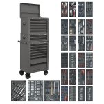 Sealey Superline PRO® Tool Chest Combination 14 Drawer with 1179pc Tool Kit - Grey