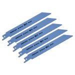 Sealey Reciprocating Saw Blade for Metal 150mm 24tpi - Pack of 5