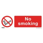 Sealey Worksafe® No Smoking Safety Sign - Rigid Plastic