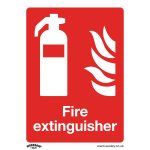 Sealey Worksafe® Fire Extinguisher Safety Sign - Rigid Plastic