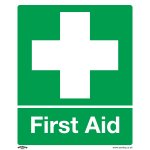 Sealey Worksafe® First Aid Safety Sign - Rigid Plastic