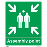 Sealey Worksafe® Assembly Point Safety Sign - Rigid Plastic