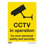 Sealey Worksafe® CCTV Safety Sign - Rigid Plastic