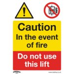 Sealey Worksafe® Caution Do Not Use Lift Safety Sign - Rigid Plastic