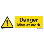 Sealey Worksafe® Danger Men At Work Safety Sign - Rigid Plastic