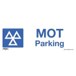 Sealey Worksafe® MOT Parking Safety Sign - Rigid Plastic