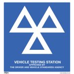 Sealey Worksafe® MOT Testing Station Safety Sign - Rigid Plastic