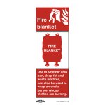 Sealey Worksafe® Fire Blanket Safety Sign - Rigid Plastic