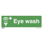 Sealey Worksafe® Eye Wash Safety Sign - Rigid Plastic