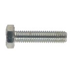 Sealey 8.8 Zinc Plated HT Setscrew M6 x 25mm, DIN 933 - Pack of 50