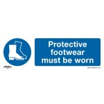 Sealey Worksafe® Protective Footwear Must Be Worn Safety Sign - Rigid Plastic