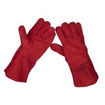 Sealey Leather Lined Welding Gauntlets - Pair