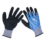 Sealey Worksafe® Waterproof Latex Gloves, Large - Pair