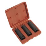 Sealey Deep Impact Socket Set 1/2"Sq Drive 3pc