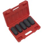 Sealey Impact Hub Nut Socket Set 1/2"Sq Drive 5pc