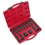 Sealey Impact Hex, TRX-Star* & TRX-Star* Female Socket Bit Set 3/4" & 1"Sq Drive 16pc