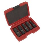 Sealey Double Ended Impact Socket Set 1/2"Sq Drive 5pc