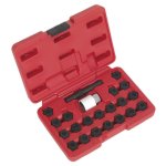 Sealey Locking Wheel Nut Key Set for Audi 22pc