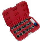 Sealey Locking Wheel Nut Key Set for BMW 21pc