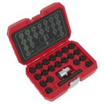 Sealey Locking Wheel Nut Key Set for VAG 22pc