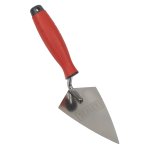 Sealey Stainless Steel Sharp Pointing Trowel with Rubber Handle 140mm