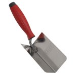 Sealey Stainless Steel Internal Corner Trowel with Rubber Handle 120 x 60mm