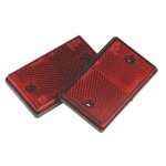 Sealey Reflex Reflector Oblong Red - Pack of 2