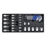 Sealey Premier TRX-Star* Key, Socket Bit & Socket Set with Tool Tray 35pc