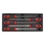 Sealey Premier Engineers File Set with Tool Tray 5pc