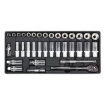 Sealey Premier Socket Set with Tool Tray 3/8"Sq Drive 35pc