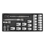 Sealey Premier Socket Set with Tool Tray 1/2"Sq Drive 26pc