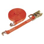 Sealey Ratchet Strap Polyester Webbing 25mm x 8m 1500kg Breaking Strength