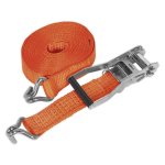 Sealey Ratchet Strap Polyester Webbing 50mm x 6m 5000kg Breaking Strength