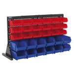 Sealey Bench Mounting Bin Storage System with 30 Bins