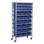 Sealey Mobile Bin Storage System with 36 Bins