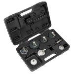 Sealey 7pc Brake & Clutch Pressure Bleeder Cap Set