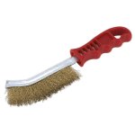 Sealey Wire Brush Brassed Steel Plastic Handle