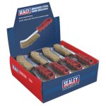 Sealey Wire Brush Brassed Steel Plastic Handle - Display Box of 24