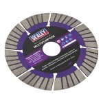 Sealey Dry/Wet Use Multipurpose Cutting Diamond Blade 115mm